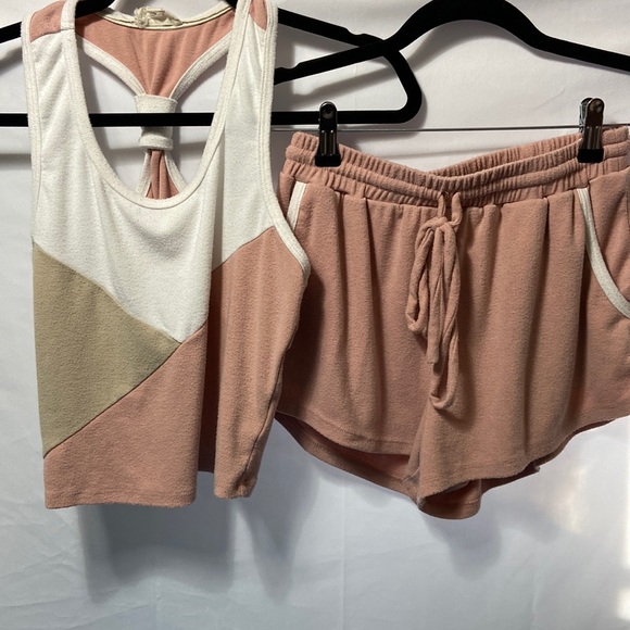 Other - Pink and White PJ set